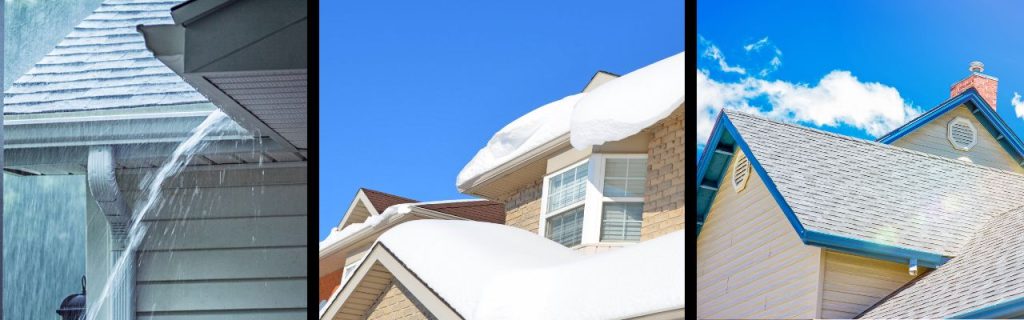 Rochester roofs in various harsh weather conditions